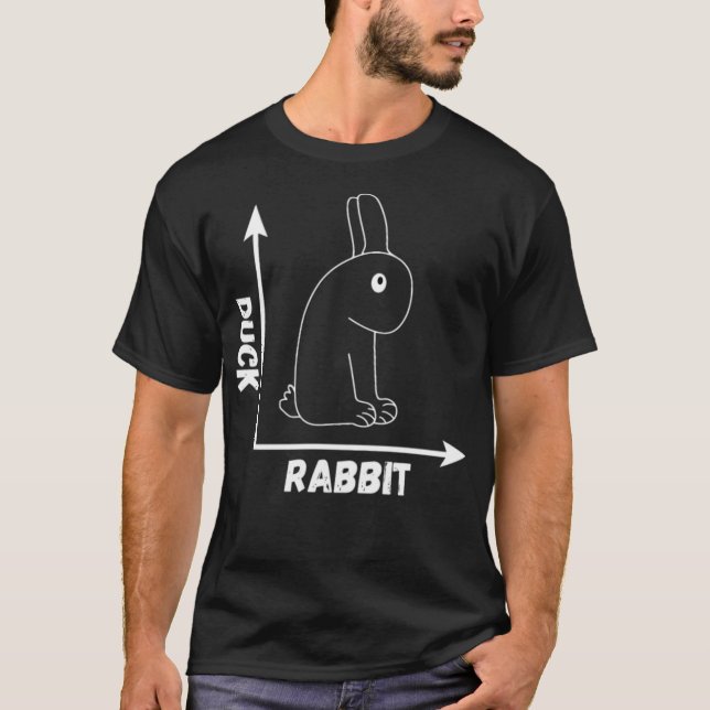 T-shirt Illusion optique folle Perspective de canard lapin (Devant)
