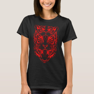 T-shirt Illusion optique tigre de l'oeuvre de trois tigres