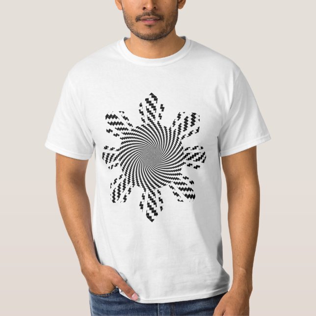 T-shirt Illusion philippine du soleil de Pinoy (Devant)