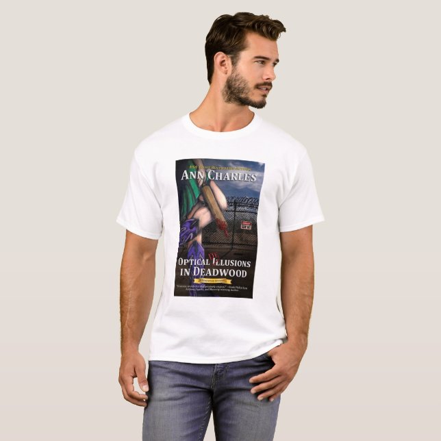 T-shirt Illusions optiques en bois mort, Ann Charles, (Devant entier)