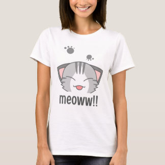 T-shirt illustratif de chat