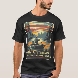 T-shirt illustration à l'encre d'os de poisson
