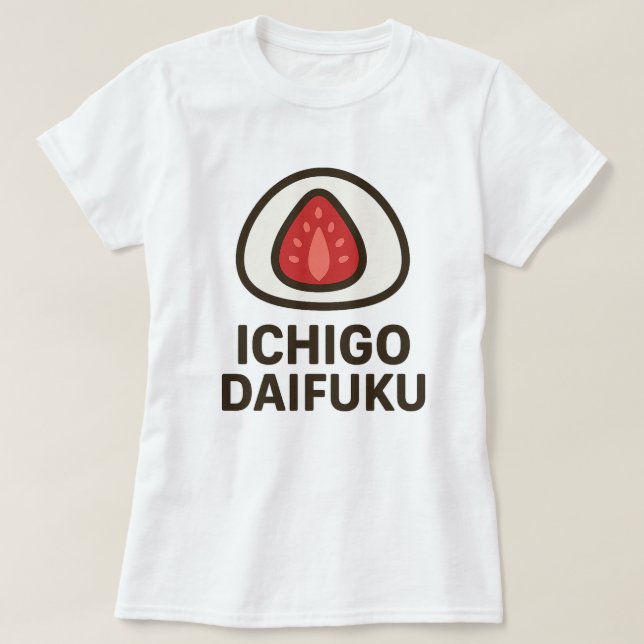 T-shirt Illustration adorable Ichigo Daifuku (Design devant)