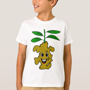 T-shirt Illustration amusante de la Plante du gingembre