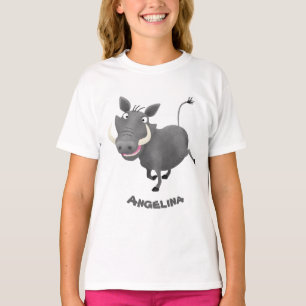 T-shirt Illustration amusante d'un cochon de phacochère af