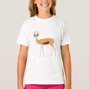 T-shirt Illustration animale d'Antelope sauvage