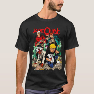 T-shirt ILLUSTRATION ANIMÉE RÉTRO DE JHONNY QUEST fille