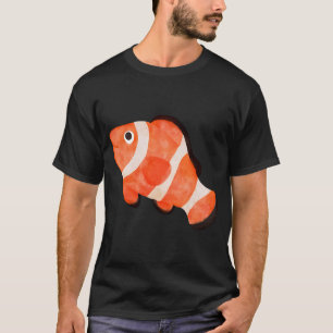 T-shirt Illustration aquarelle du poisson-clown mignon