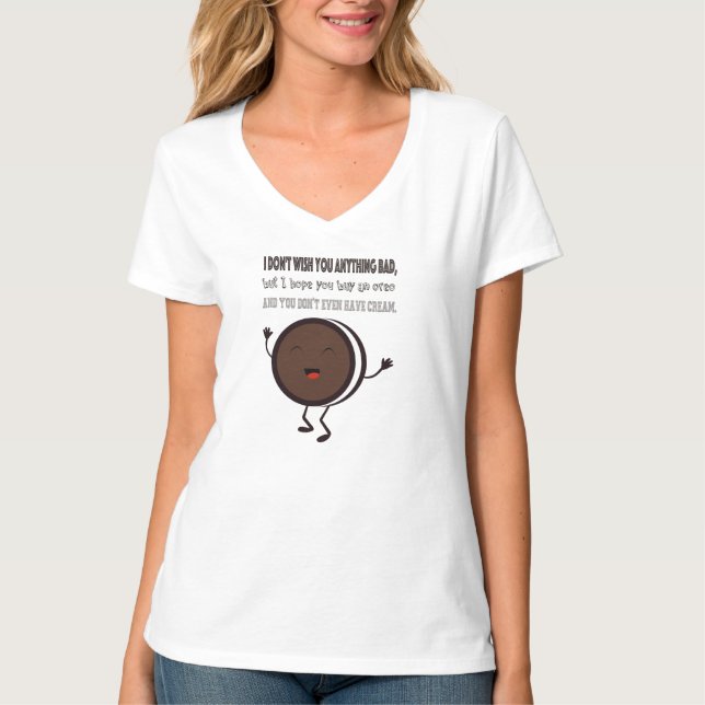 T-shirt Illustration avec une citation au sujet d'Oreo (Devant)