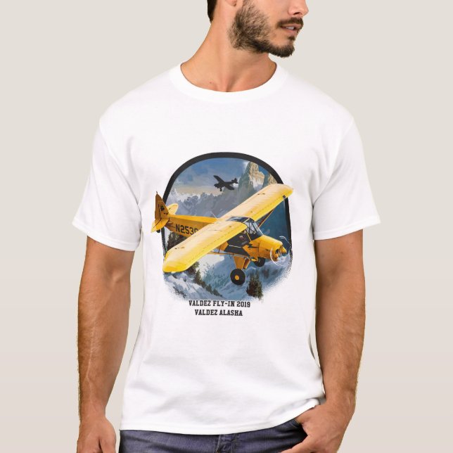 T-shirt Illustration avion (Devant)