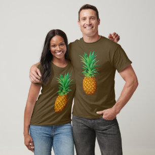 T-shirt Illustration botanique d'un ananas mûr