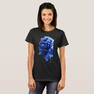 T-shirt Illustration botanique florale bleue | Nature élég