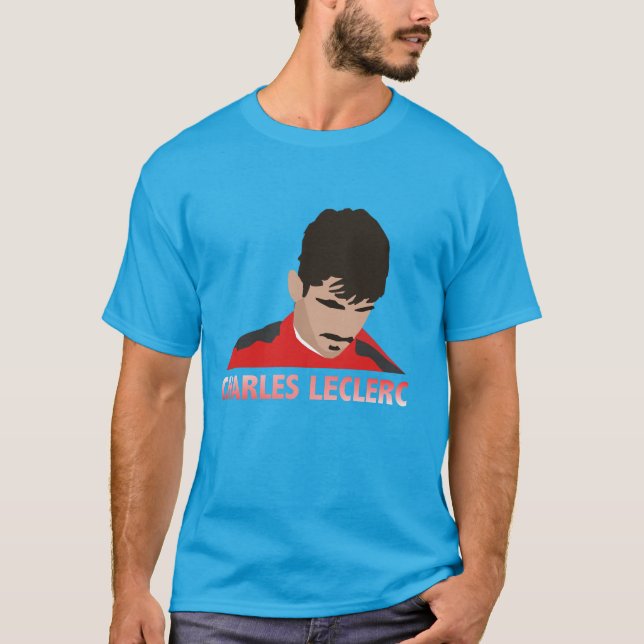 T-shirt Illustration Charles Leclerc (Devant)
