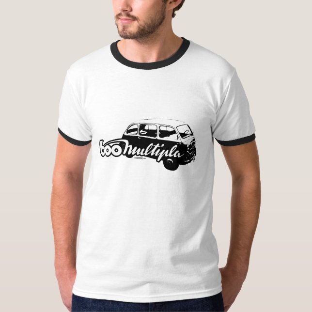 T-shirt Illustration classique de Fiat 600 Multipla (Devant)