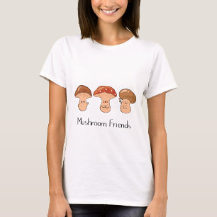 T-shirt Illustration Cottagecore d'amis champignons mignon