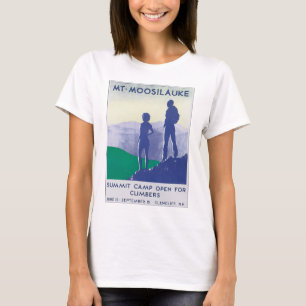 T-shirt Illustration d'affiche de Vintage voyage de Mt.
