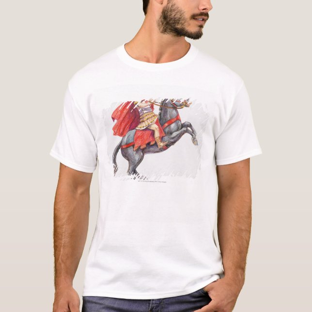T-shirt Illustration d'Alexandre le grand (Devant)