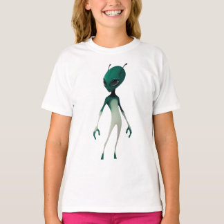 T-shirt Illustration d'alien vert cool - Personnage de sci