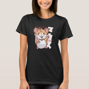 T-shirt Illustration d'animal mignon hamster kawaii