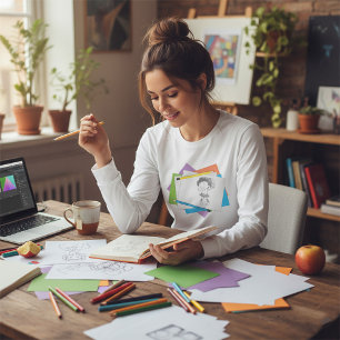 T-shirt Illustration Danseuse Femme Longue Manche