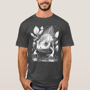 T-shirt Illustration d'art effrayant et horrible d'Aolotl