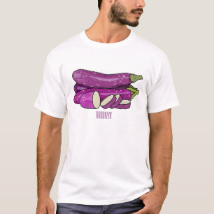 T-shirt Illustration d'aubergine