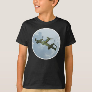 T-shirt Illustration d'aviation militaire de vol de warbir