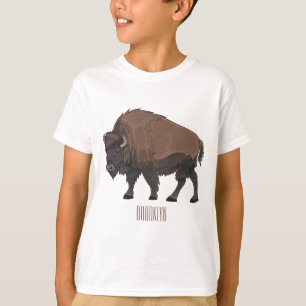 T-shirt Illustration de bison