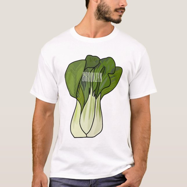 T-shirt Illustration de Bok choy (Devant)