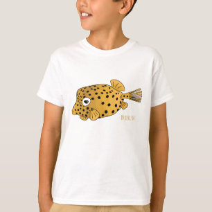 T-shirt Illustration de boxfish jaune