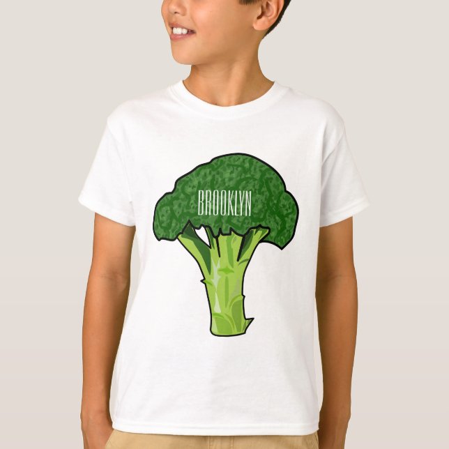 T-shirt Illustration de Broccoli (Devant)