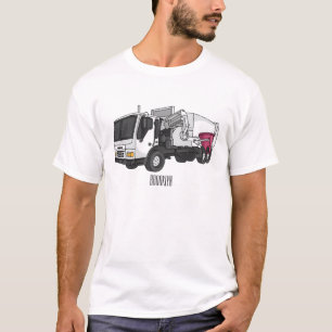 T-shirt Illustration de camion à ordures