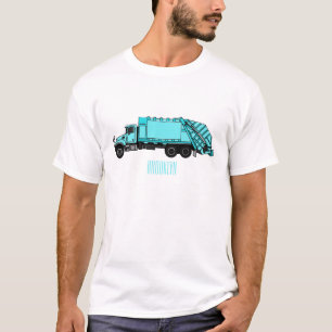 T-shirt Illustration de camion à ordures