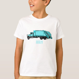 T-shirt Illustration de camion à ordures