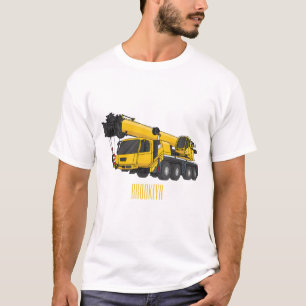 T-shirt Illustration de camion de grue