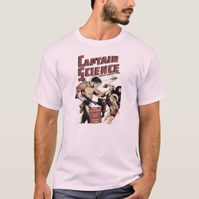 T-shirt Illustration de capitaine la Science #1 (Devant)
