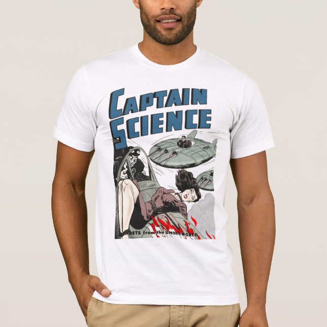 T-shirt Illustration de capitaine la Science #3 (Devant)