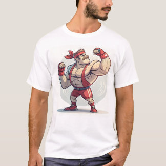 T-shirt Illustration de carrosserie de dessin animé