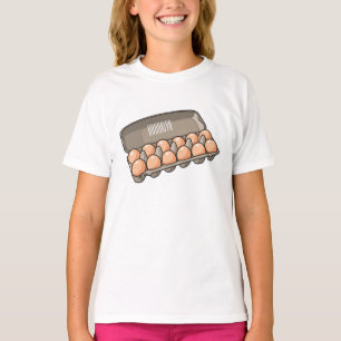 T-shirt Illustration de carton d'oeufs