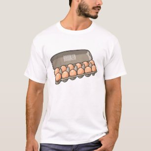 T-shirt Illustration de carton d'oeufs