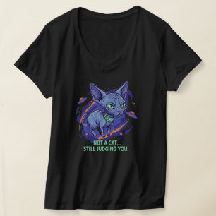 T-shirt Illustration de chat Sphynx alien humour sci-fi