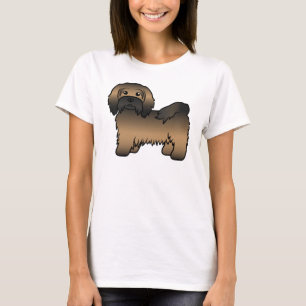 T-shirt Illustration de chien de dessin animé mignon Havan