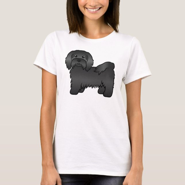 T-shirt Illustration de chien de dessin mignon du Havanais (Devant)