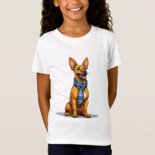 T-Shirt Illustration de chien de style dessin animé