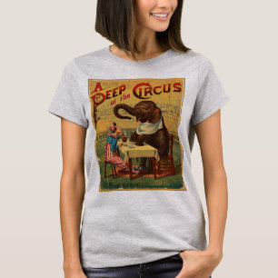 T-shirt Illustration de cirque vintage Art Antique