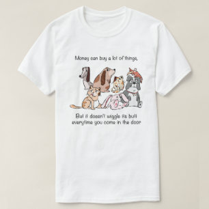 T-shirt Illustration de citation "Animaux drôles que l'arg