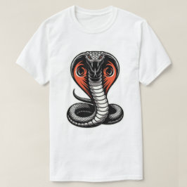 T-shirt Illustration de cobra féroce, design audacieux et