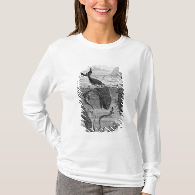 T-shirt Illustration de couverture '20.000 ligues sous le (Devant)