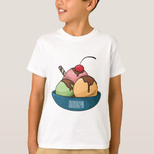 T-shirt Illustration de crème glacée