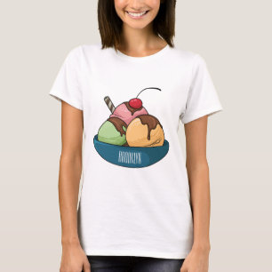 T-shirt Illustration de crème glacée